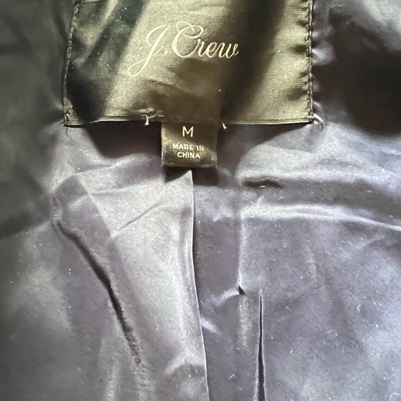 J. Crew Teddy Plush Fleece Bomber Jacket in Black MD - Picture 3 of 3